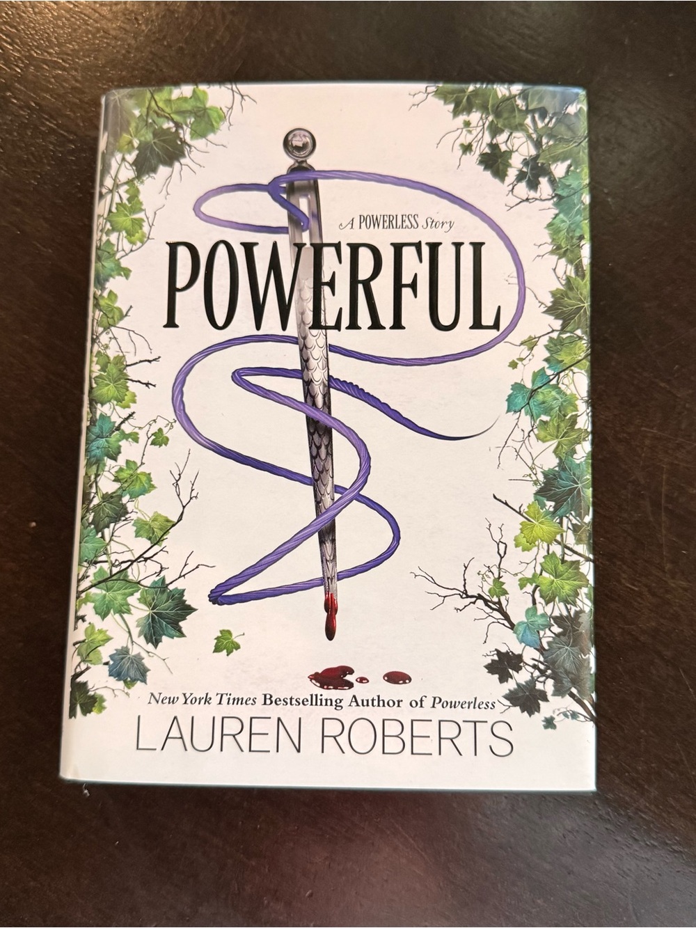 “Powerful, a powerless story” Hardcover book by LAUREN ROBERTS